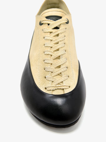 Proenza Schouler aerial image of Arcadia Sneakers in Almond with almond laces