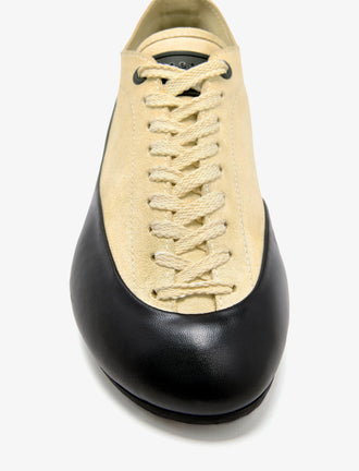 Proenza Schouler aerial image of Arcadia Sneakers in Almond with almond laces