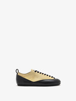 Proenza Schouler side image of Arcadia Sneakers in Almond with black laces