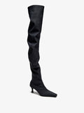 Proenza Schouler 3/4 Front image of Trap Over The Knee Boots - 60MM in Black