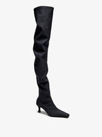 Proenza Schouler 3/4 Front image of Trap Over The Knee Boots - 60MM in Black