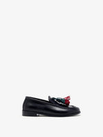 Proenza Schouler Front image of Albers Loafers In Box Calf in Black, red