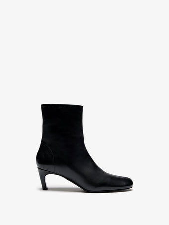 Proenza Schouler Front image of Uma Ankle Boots in Tripon in Black