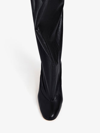 Proenza Schouler Aerial image of Uma Over The Knee Boots in Slick Calf in Black