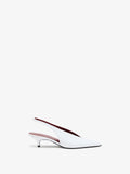 Proenza Schouler Front image of Slash Slingbacks Polished Calf in White