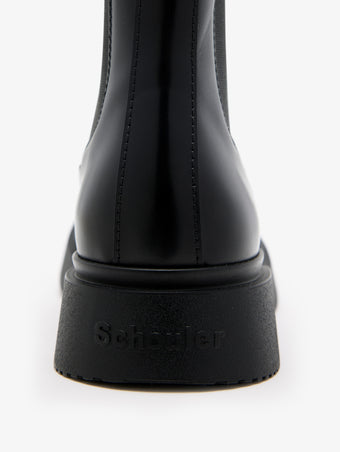 Proenza Schouler Back detail image of Bank Chelsea Boots in Black