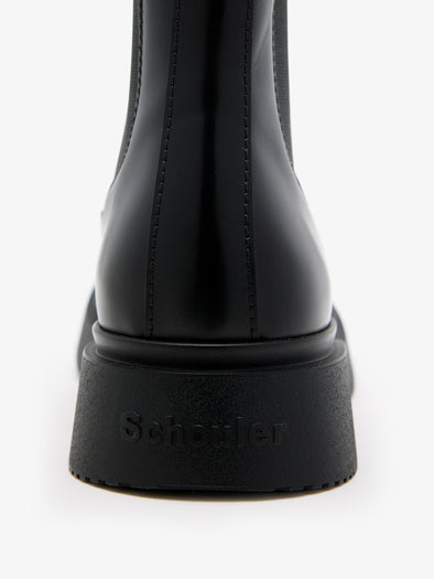 Proenza Schouler Back detail image of Bank Chelsea Boots in Black