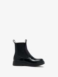 Proenza Schouler Front image of Bank Chelsea Boots in Black