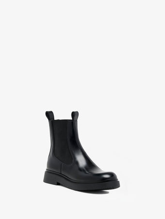 Proenza Schouler 3/4 Front image of Bank Chelsea Boots in Black