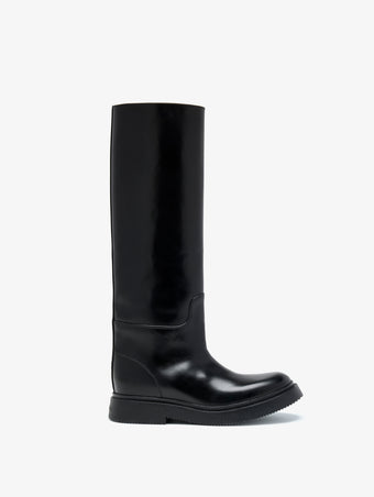 Proenza Schouler Front image of Bank Boots in Black