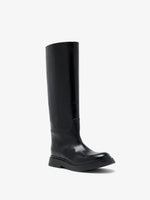 Proenza Schouler 3/4 Front image of Bank Boots in Black