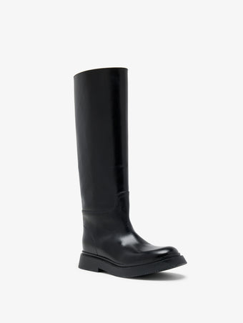 Proenza Schouler 3/4 Front image of Bank Boots in Black