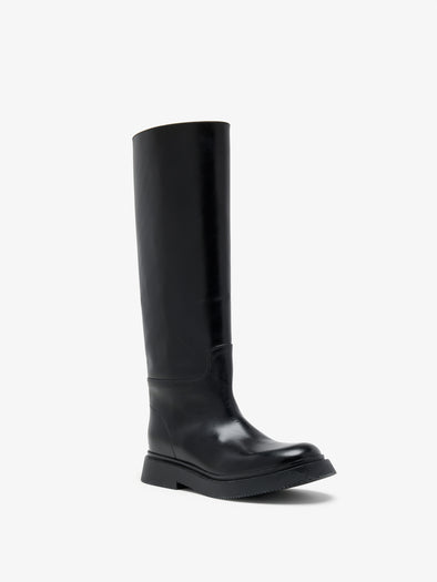 Proenza Schouler 3/4 Front image of Bank Boots in Black