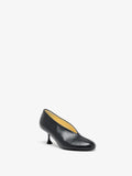 Proenza Schouler front 3/4 image of Tee Pumps in Nappa in black
