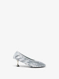 Proenza Schouler Front image of Tee Sequin Pumps in Silver