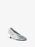 Proenza Schouler 3/4 Front image of Tee Sequin Pumps in Silver