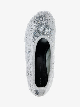 Proenza Schouler Aerial image of Tee Sequin Pumps in Silver