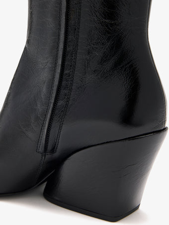 Detail image of Slant Boots in Slick Calf in Black