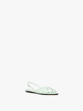 Proenza Schouler 3/4 Front image of Uma Slingback Sandals in Mint