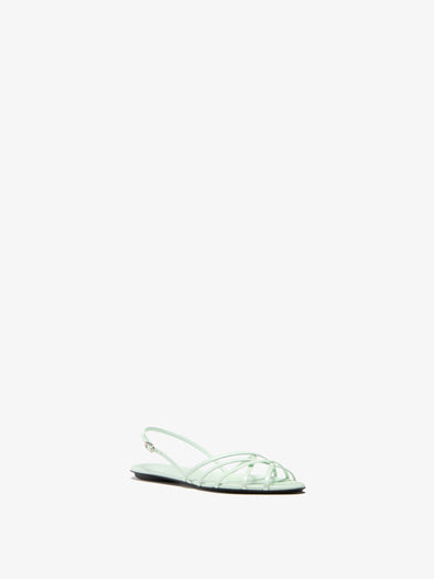 Proenza Schouler 3/4 Front image of Uma Slingback Sandals in Mint