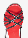 Detail image of Uma Slingback Sandals in BlackRed Combo 
