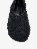 Detail image of Glove Lace Flats in Black