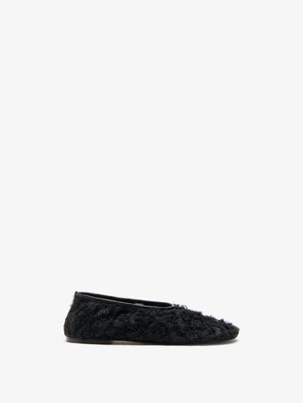 Proenza Schouler Front image of Glove Lace Flats in Black