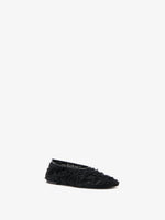 Proenza Schouler 3/4 Front image of Glove Lace Flats in Black