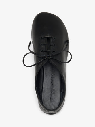Proenza Schouler Aerial image of Glove Lace Up Flats in Nappa in Black