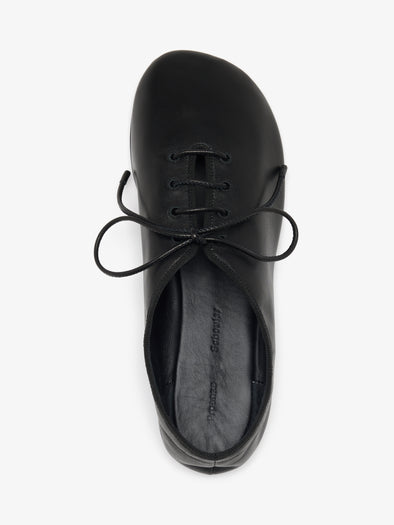 Proenza Schouler Aerial image of Glove Lace Up Flats in Nappa in Black