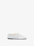 Proenza Schouler Front image of Glove Lace Up Flats in Nappa in White