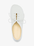Proenza Schouler Aerial image of Glove Lace Up Flats in Nappa in White
