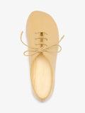 Proenza Schouler Aerial image of Glove Lace Up Flats in Soft Patent in Birch