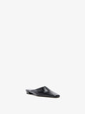 Proenza Schouler 3/4 Front image of Trap Slipper in Slick Calf in Black