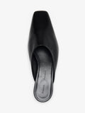 Proenza Schouler Aerial image of Trap Slipper in Slick Calf in Black