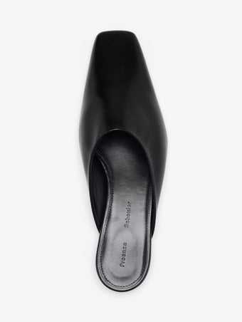 Proenza Schouler Aerial image of Trap Slipper in Slick Calf in Black