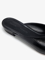 Detail image of Trap Slipper in Slick Calf in Black 