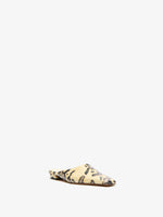 Proenza Schouler 3/4 Front image of Trap Slipper in Embossed Python in Resin Multi