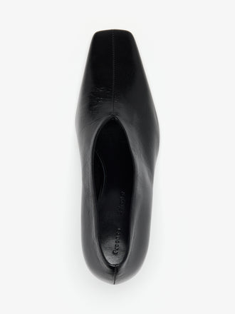 Proenza Schouler Aerial image of Trap Pumps In Slick Calf in Black