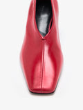 Proenza Schouler Aerial image of Trap Pumps In Slick Calf in Cherry
