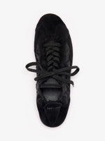 Proenza Schouler Aerial image of Soft Track Sneakers in Nylon Calfsuede Combo in Black