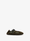 Proenza Schouler Front image of Soft Track Sneakers in Nylon Calfsuede Combo in Caper