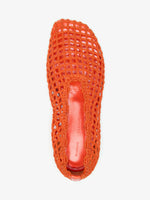 Proenza Schouler Aerial image of Slant Crochet Flat in Flame