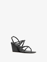 Proenza Schouler 3/4 Front image of Twist Slant Sandals in Black
