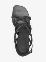 Proenza Schouler Aerial image of Twist Slant Sandals in Black