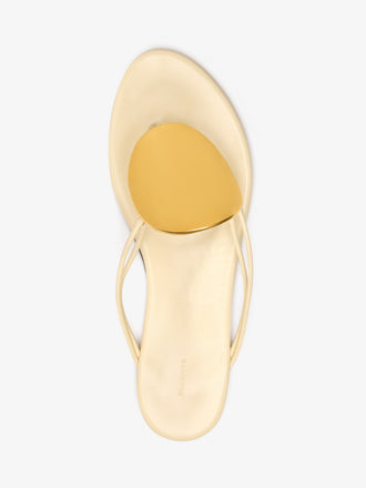 Proenza Schouler Aerial image of Uma Hardware Flat Sandals in Marzipan