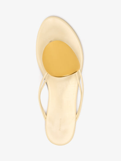Proenza Schouler Aerial image of Uma Hardware Flat Sandals in Marzipan