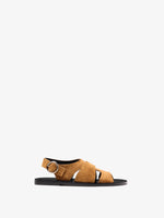 Proenza Schouler Front image of Capri Fisherman Sandal in Mushroom