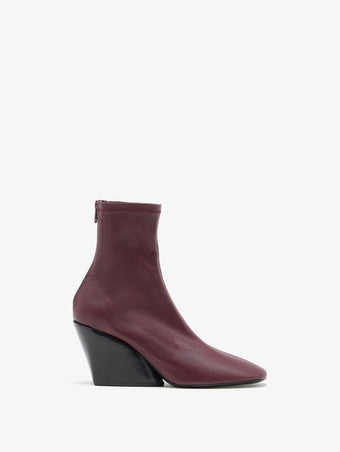 Proenza Schouler Front image of Slant Stretch Boots in Oxblood