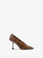 Proenza Schouler Front image of Tee 85 Pieced Pumps in Ochre Multi